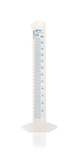 ISOLAB 250ml Plastic Measure Blue Scale
