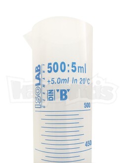 ISOLAB 500ml Plastik Mezür Mavi Skala - 2