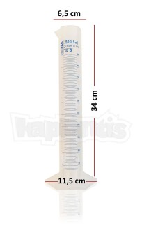 ISOLAB 500ml Plastik Mezür Mavi Skala - 4