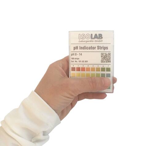 ISOLAB Ph Test Kağıdı 0-14PH 100ad. - 3