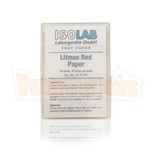 ISOLAB Litmus Paper Red 200 pcs.