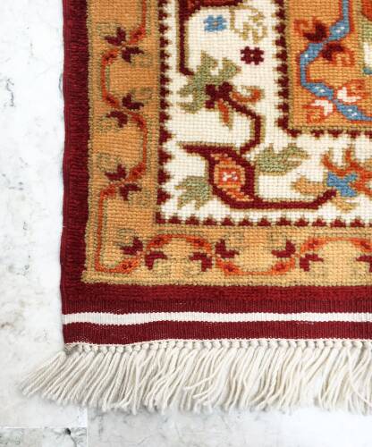 İzmir Antik Yörük El Dokuması Yün Halı - 5