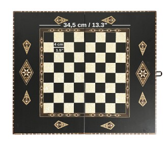 King Tavla Geniş Siyah - 5