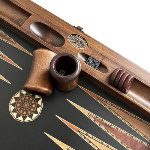 King Tavla Geniş Siyah - 8