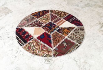 Kırkyama El Dokuma Halı 100cm XHE0047 - 3