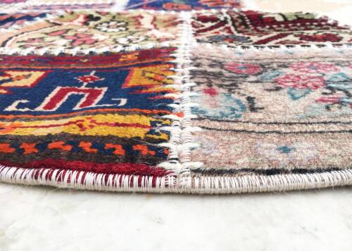 Kırkyama El Dokuma Halı 100cm XHE0047 - 9