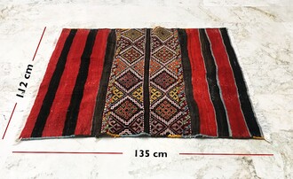 Konya Sumak Kilim Kök Boyalı 135 x 112 cm - Thumbnail