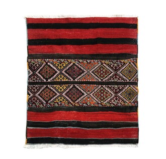 Handicraft - Konya Sumac Root Dye Rug 135 x 112 cm (4.4' x3.6')