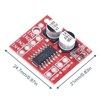 L298N Mini 2 Yönlü Motor Sürücü İleri ve Geri PWM Hız Regülatörü Dual H-Bridge Stepper Motor - Thumbnail