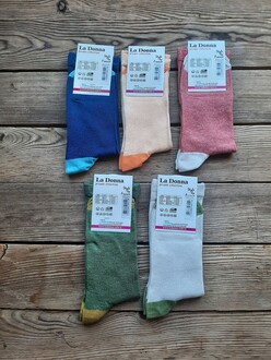 La Donna Kadın Renkli Çorap 5'li Set 36-40 - Thumbnail