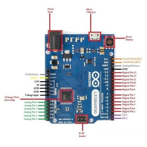 Leonardo R3 ATMEGA32U4 Mikrodenetleyici