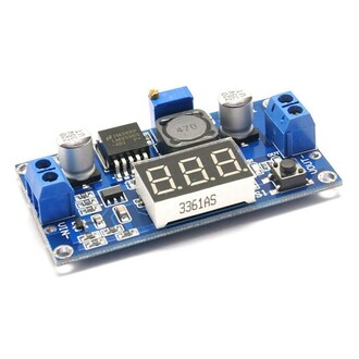 Aek-Tech - LM2596 DC-DC Ayarlanabilir Step-Down Modül Dijital Voltmetre Göstergeli