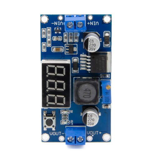 LM2596 DC-DC Ayarlanabilir Step-Down Modül Dijital Voltmetre Göstergeli
