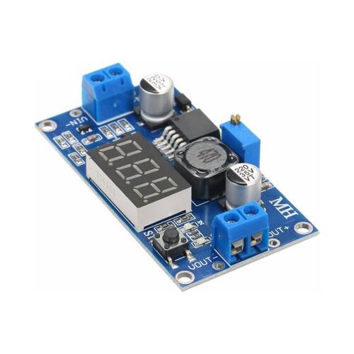 LM2596 DC-DC Ayarlanabilir Step-Down Modül Dijital Voltmetre Göstergeli - 3