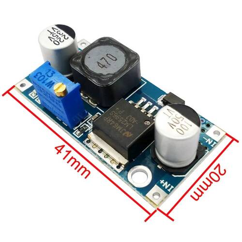 LM2596S-ADJ 3-40V DC-DC Ayarlanabilir Kademeli Güç Kaynağı Modülü 3A LM2576