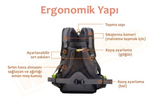 Local Lion Dağcı Sırt Çantası 30L 443 (Yeşil) - 4