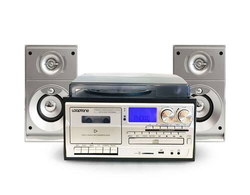 Looptone TR-18CD Hepsi Bir Arada Hoparlörlü Pikap Kasetçalar MP3 CD Çalar