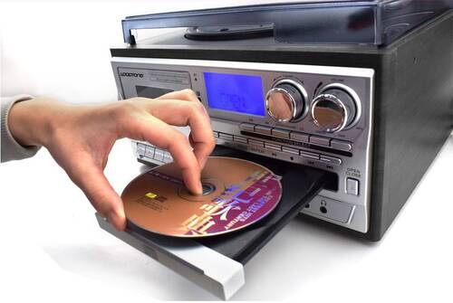 Looptone TR-18CD Hepsi Bir Arada Hoparlörlü Pikap Kasetçalar MP3 CD Çalar
