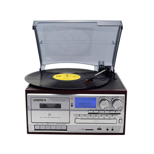 Looptone TR-18CD Hepsi Bir Arada Pikap Kasetçalar MP3 CD Çalar-DEFOLU