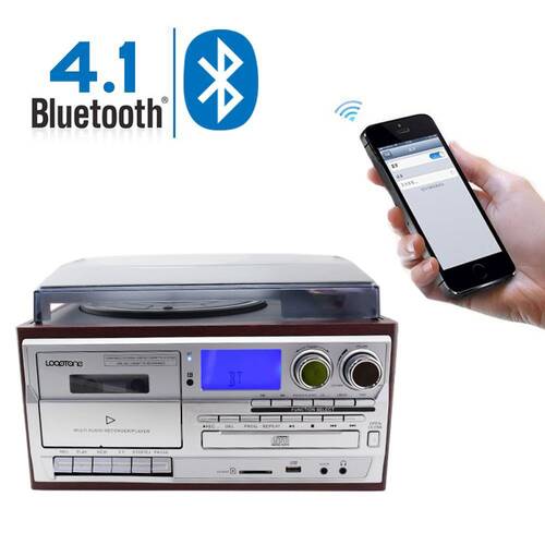 Looptone TR-18CD Hepsi Bir Arada Pikap Kasetçalar MP3 CD Çalar-DEFOLU