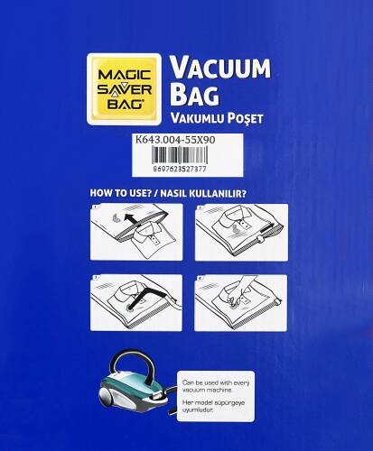 Magic Saver Bag Vakumlu Hurç Torba Naylon Poşet - 5