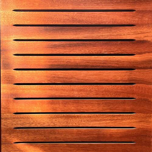 Mahogany Sipo Wood Bathroom Vanity Cabinet Ventilated Door - 60 cm / 24" - 10