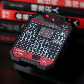 Mayilon Dijital Priz Soket Test Cihazı Voltaj Amper Ölçüm - 5