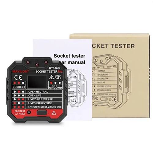 Mayilon Dijital Priz Soket Test Cihazı Voltaj Amper Ölçüm - 8