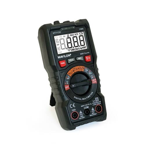 Mayilon HT113C Dijital Profesyonel Multimetre Ekran Aydınlatmalı Auto Range 600V 10A AC DC - 1