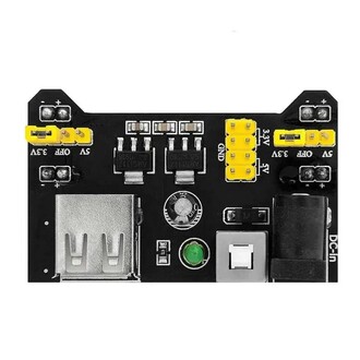 MB-102 Breadboard Güç Kaynağı Modülü Dual 5V/3.3V Output DC Voltaj Regülatörü - Thumbnail