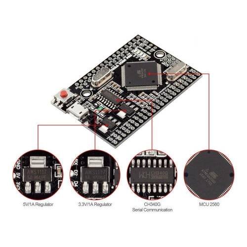 Mega2560 Pro ATmega2560-16AU USB CH340G Arduino - 5
