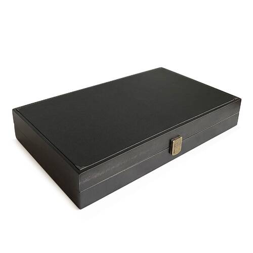 Meta Black Green Handmade Massive Wood Backgammon Set with Numerator