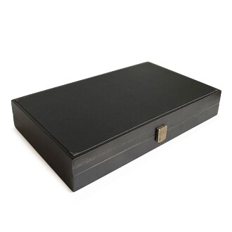 Meta Black Green Numeratörlü Masif Ahşap Tavla Siyah Yeşil - 2