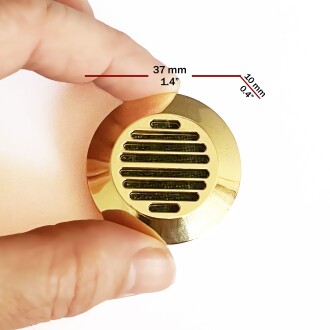 Metal Humidor Higrometresi ve Nemlendirici Haznesi Seti Sarı - 4