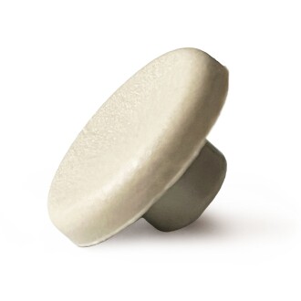 Mezmob 20MM Mobilya Ayağı 12 ADET Koruyucu Pabuç Baza Dübeli Sert Plastik Poligrit Bej - 7