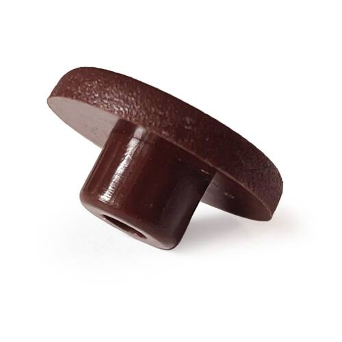 Mezmob 20MM Mobilya Ayağı 12 ADET Koruyucu Pabuç Baza Dübeli Sert Plastik Poligrit Kahverengi - 4