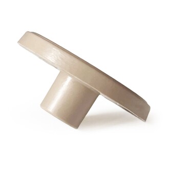 Mezmob 30MM Mobilya Ayağı 12 ADET Koruyucu Pabuç Baza Dübeli Sert Plastik Poligrit Bej - 5