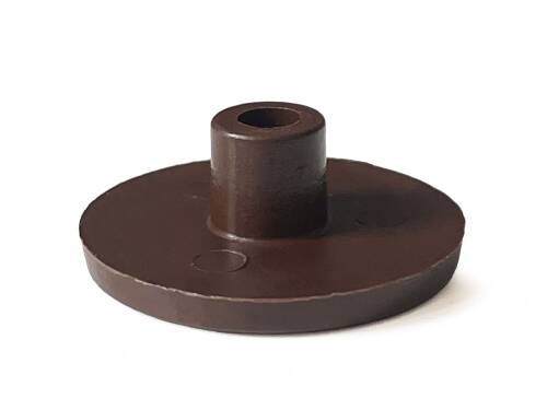 Mezmob 30MM Mobilya Ayağı 12 ADET Koruyucu Pabuç Baza Dübeli Sert Plastik Poligrit Kahverengi - 4