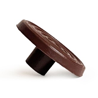 Mezmob 30MM Mobilya Ayağı 12 ADET Koruyucu Pabuç Baza Dübeli Sert Plastik Poligrit Kahverengi - 5