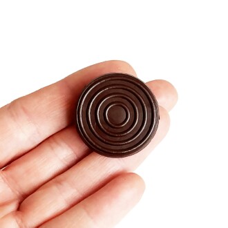 Mezmob 30MM Mobilya Ayağı 12 ADET Koruyucu Pabuç Baza Dübeli Sert Plastik Poligrit Kahverengi - 7