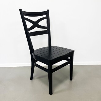 Mezmob Masif Ahşap Mutfak Sandalyesi Siyah - 2