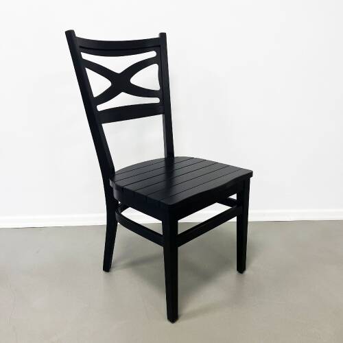 Mezmob Masif Ahşap Mutfak Sandalyesi Siyah - 2