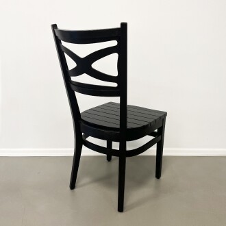 Mezmob Masif Ahşap Mutfak Sandalyesi Siyah - 3