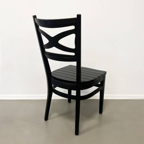 Mezmob Masif Ahşap Mutfak Sandalyesi Siyah - 3