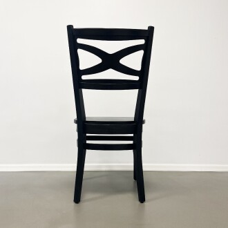 Mezmob Masif Ahşap Mutfak Sandalyesi Siyah - 4