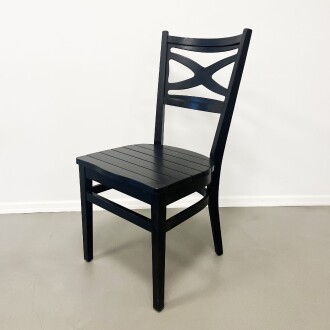 Mezmob Masif Ahşap Mutfak Sandalyesi Siyah - 10