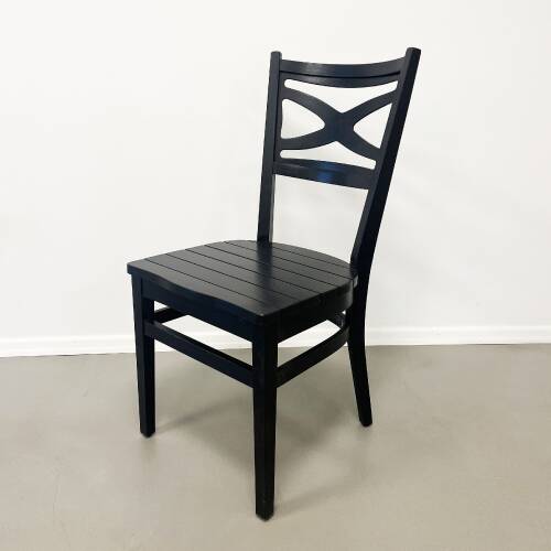 Mezmob Masif Ahşap Mutfak Sandalyesi Siyah - 10