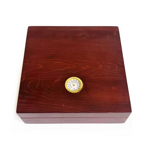 Mezmob Masif Yerli Sedir Ağacı Humidor Puro Kutusu Küçük Boy Analog - 2