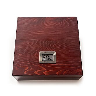 Mezmob Masif Yerli Sedir Ağacı Humidor Puro Kutusu Küçük Boy Dijital-Defolu - 2