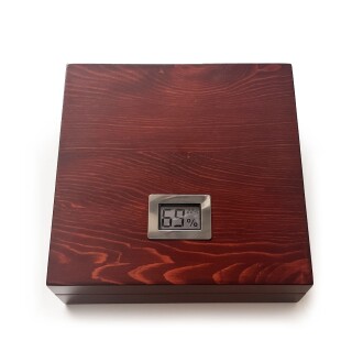 Mezmob Masif Yerli Sedir Ağacı Humidor Puro Kutusu Küçük Boy Dijital - 2